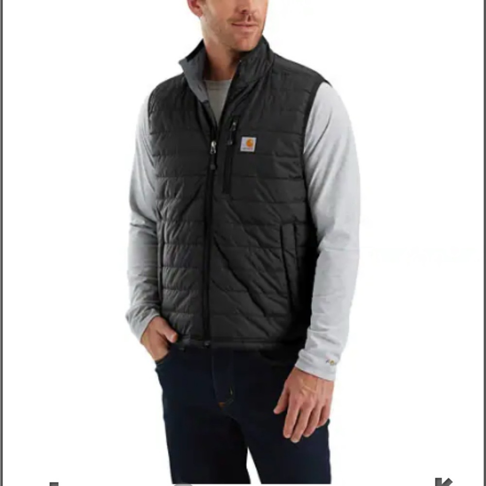 Black Carhartt Men's Defender Insulated Vest